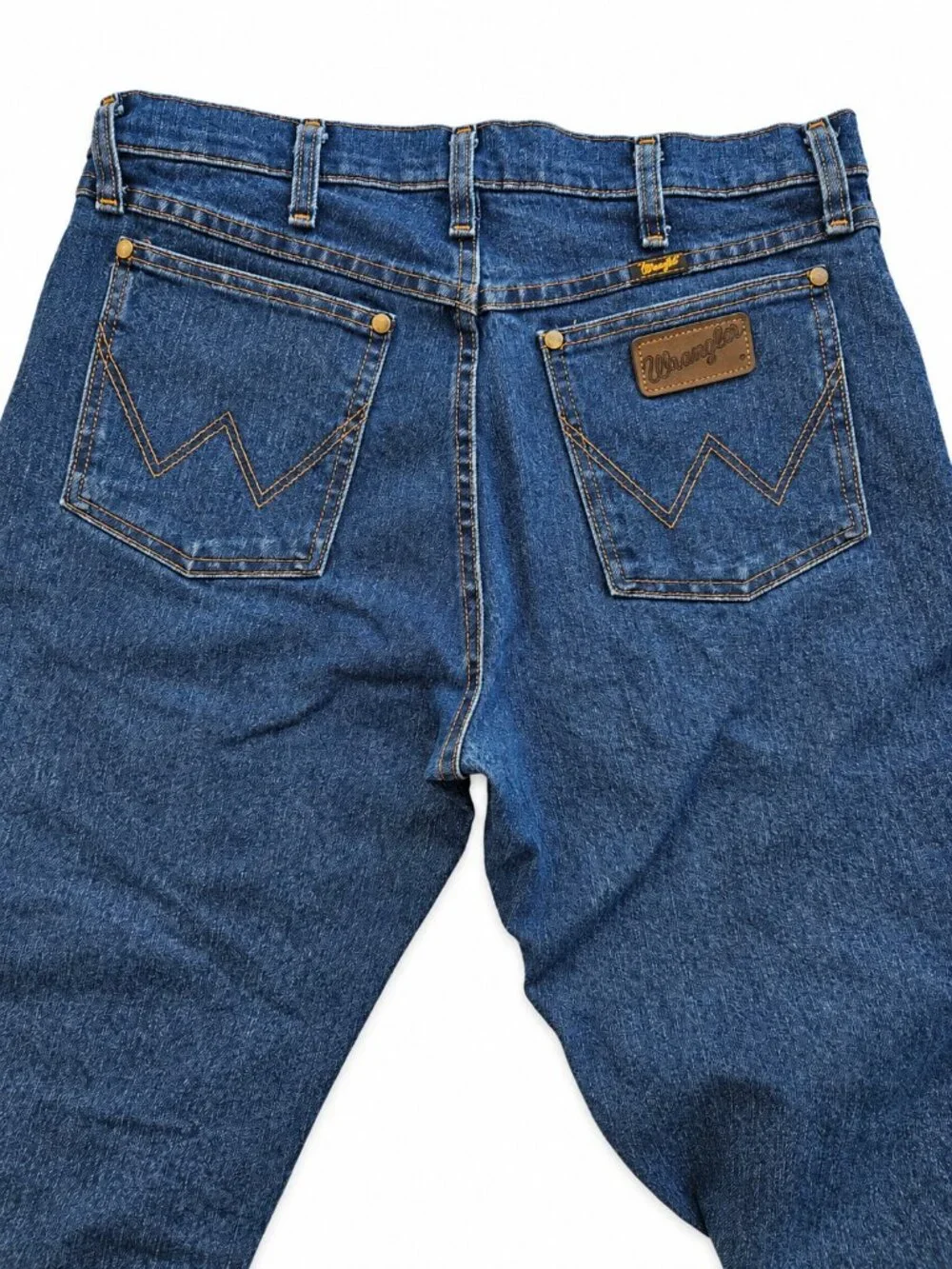 Wrangler Advanced Comfort Jeans Men's 32x32 Straight Leg Dark Wash Denim